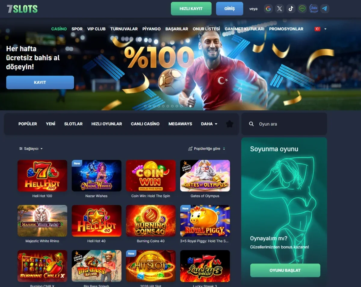 7slots ekran görüntüsü